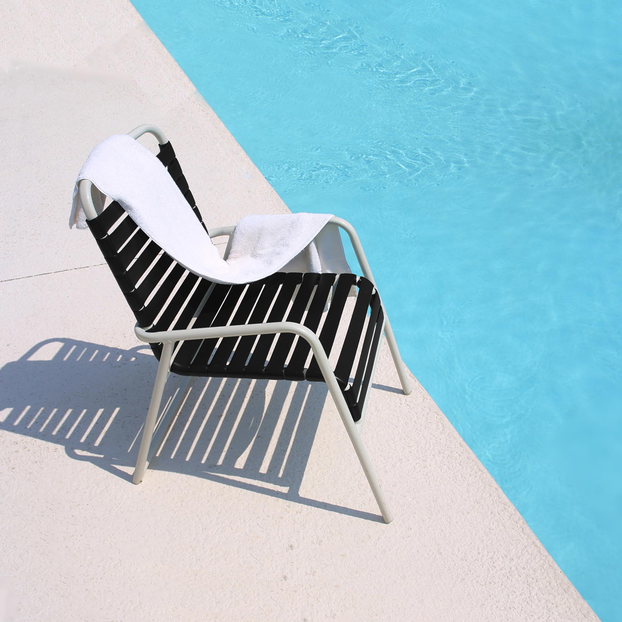 Lumpro black outdoor furniture with matte finish
