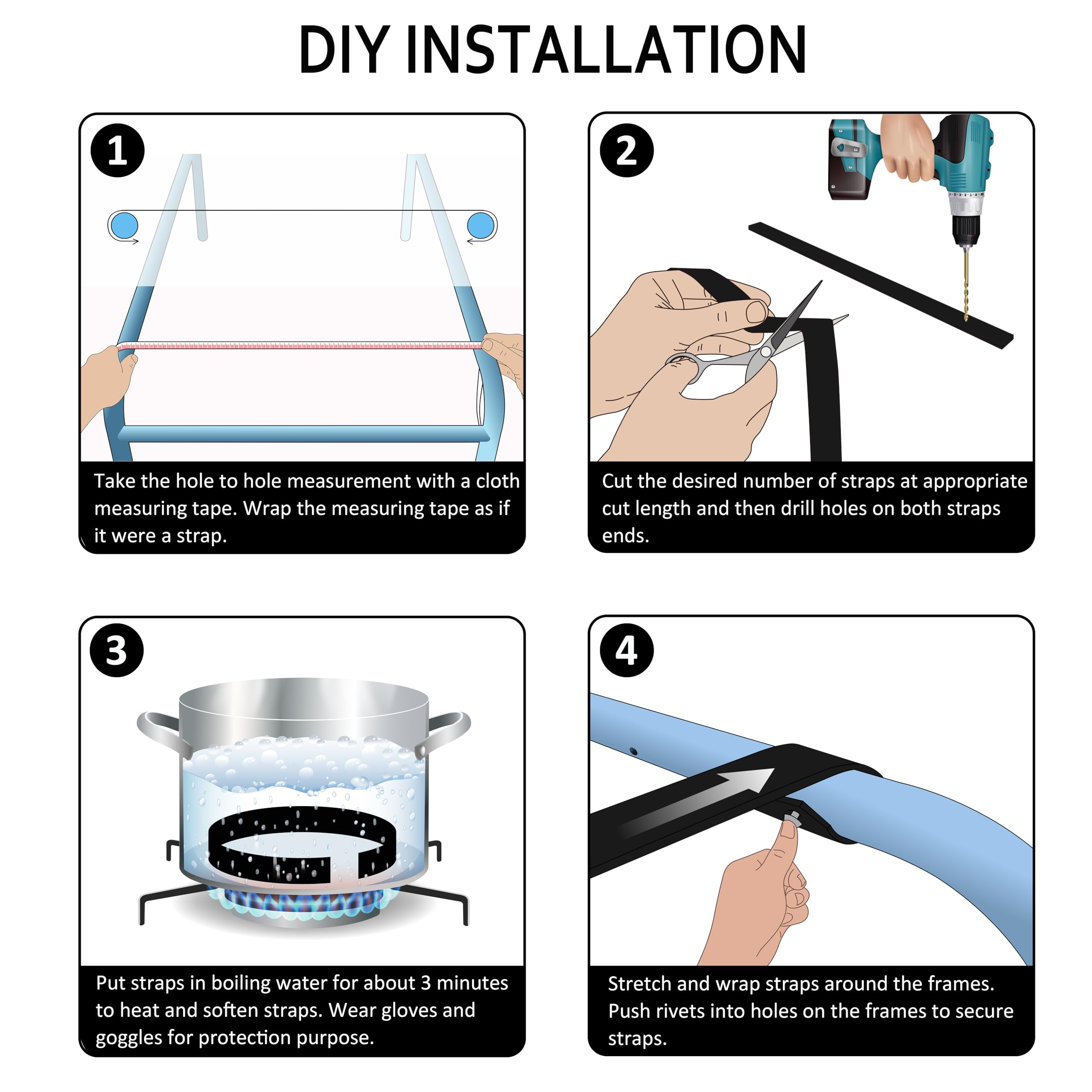 Lumpro step-by-step DIY instructions for repairs