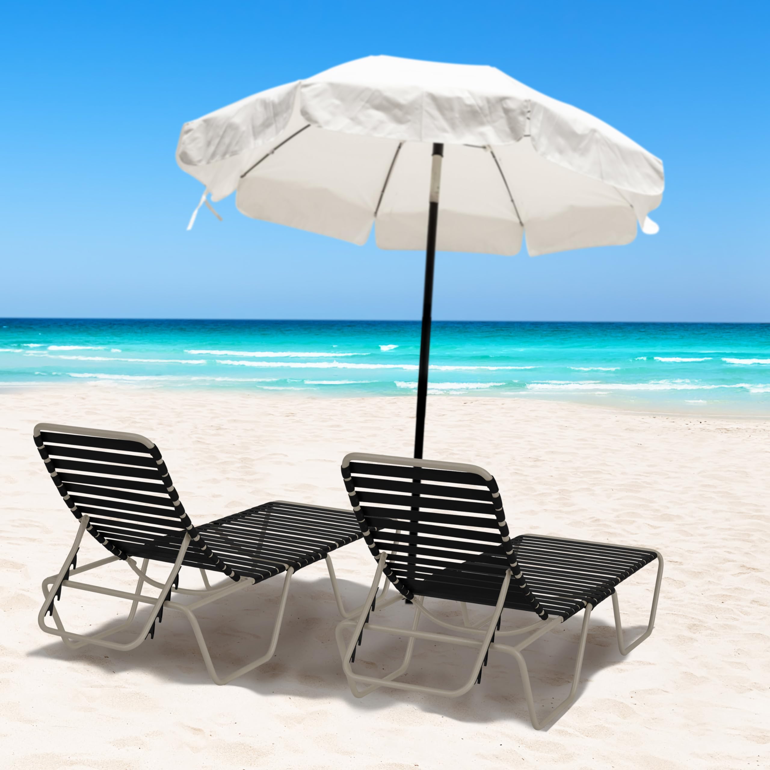 Lumpro repaired chaise lounge showing refreshed look