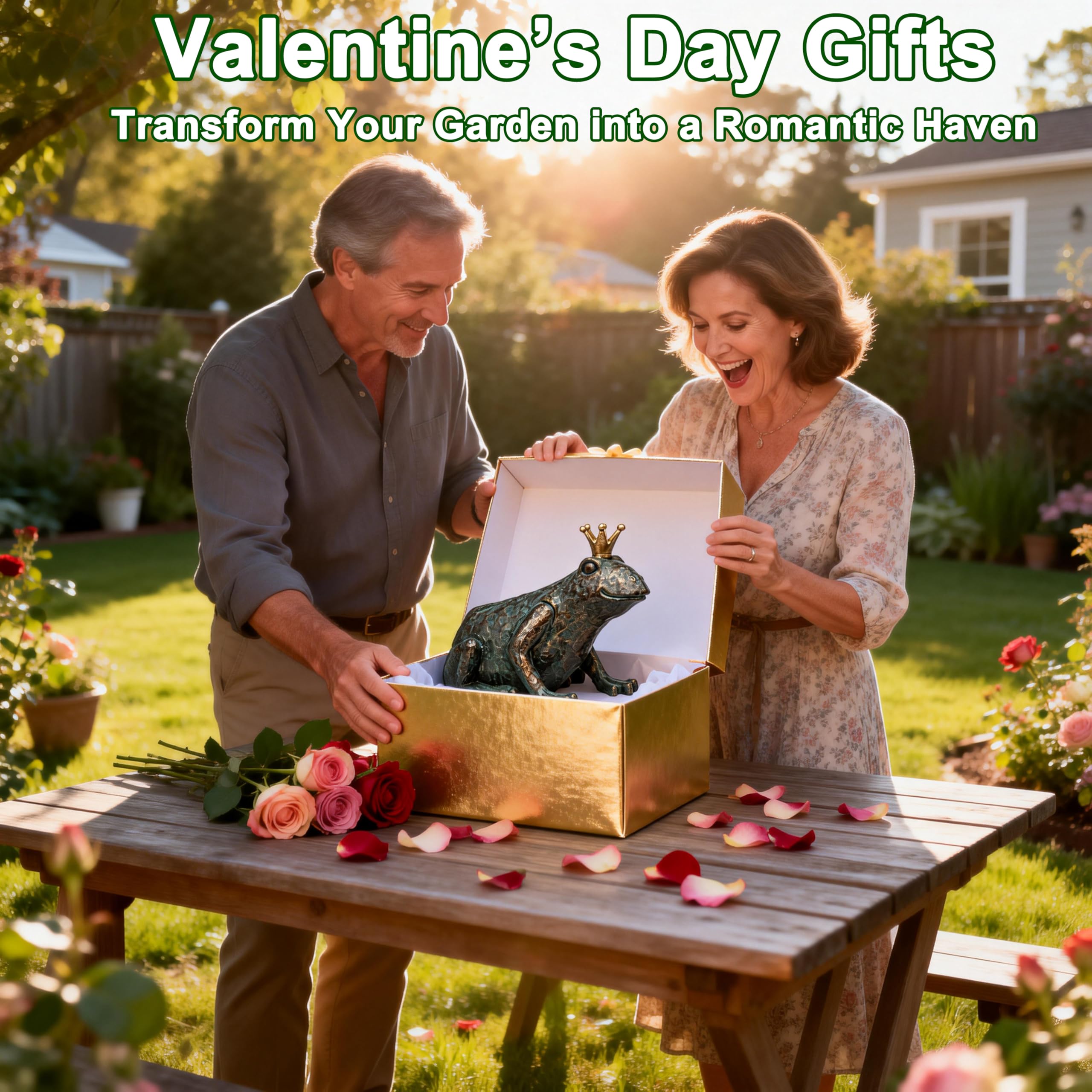 Lune cle gift-worthy frog statue for housewarmings and garden lovers.