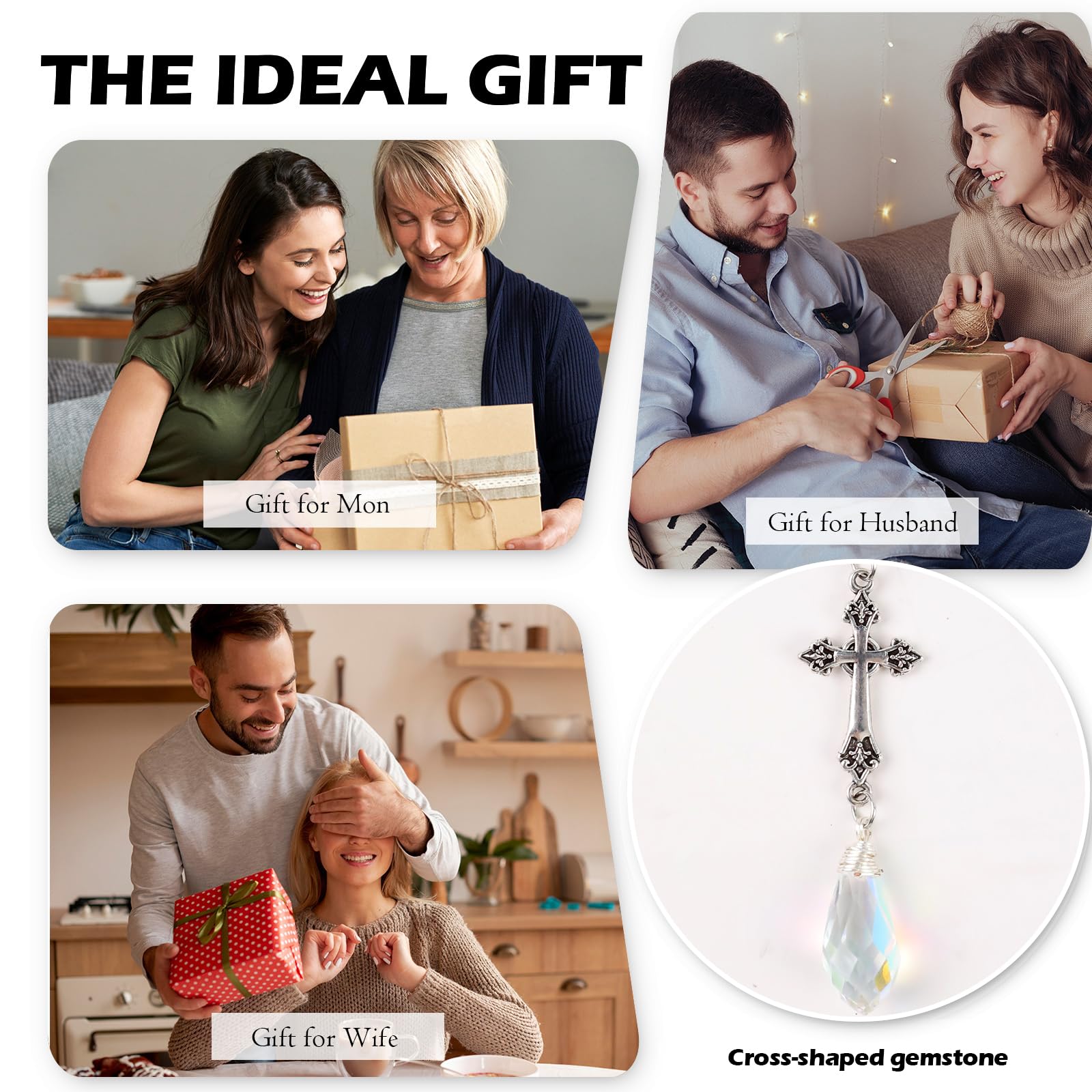 LuneClat home decor crystal suncatcher for shelves and windowsills