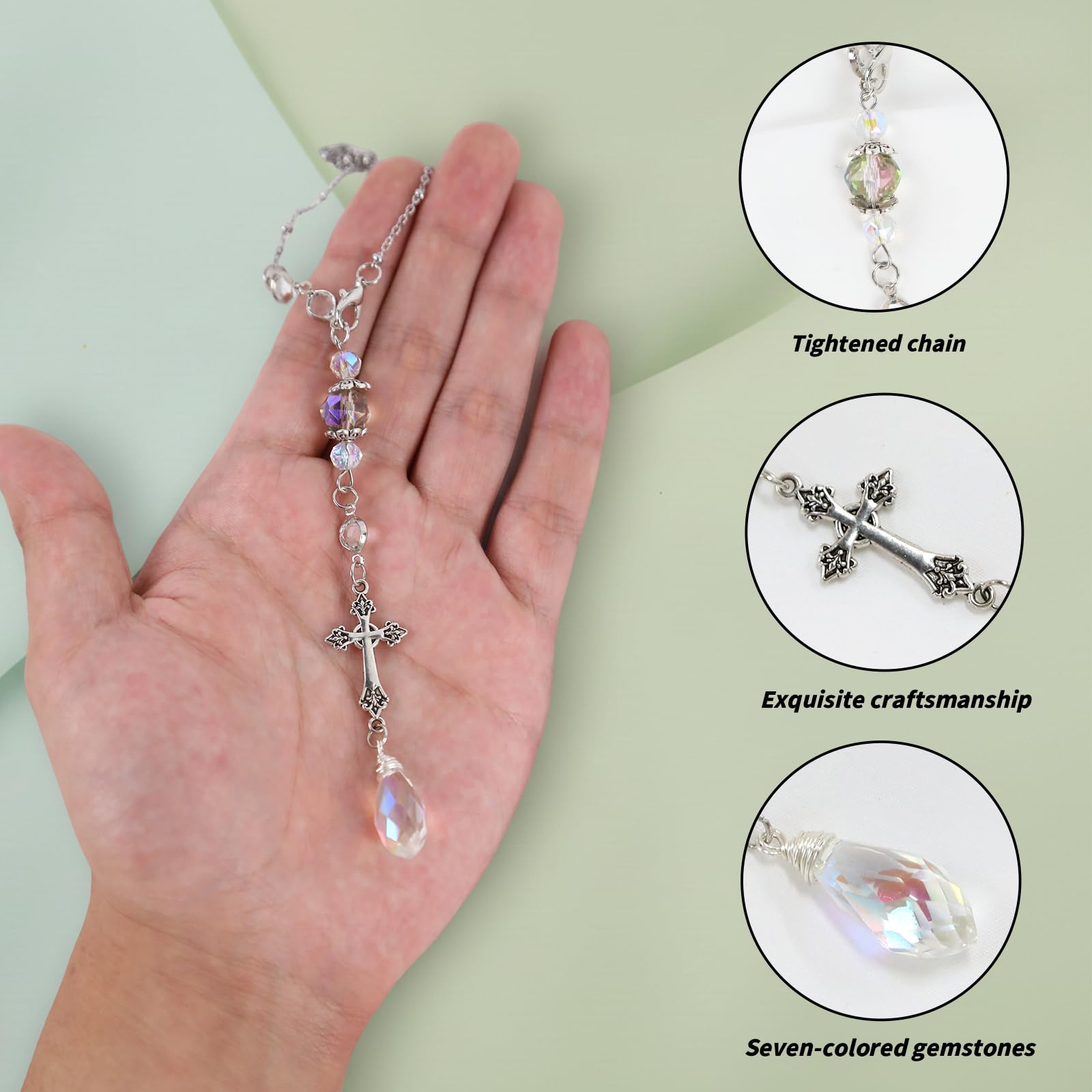 LuneClat window or garden decor adds a crystal accent to daylight