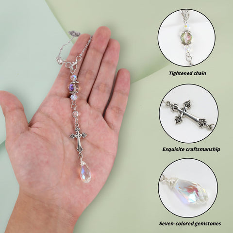 LuneClat window or garden decor adds a crystal accent to daylight