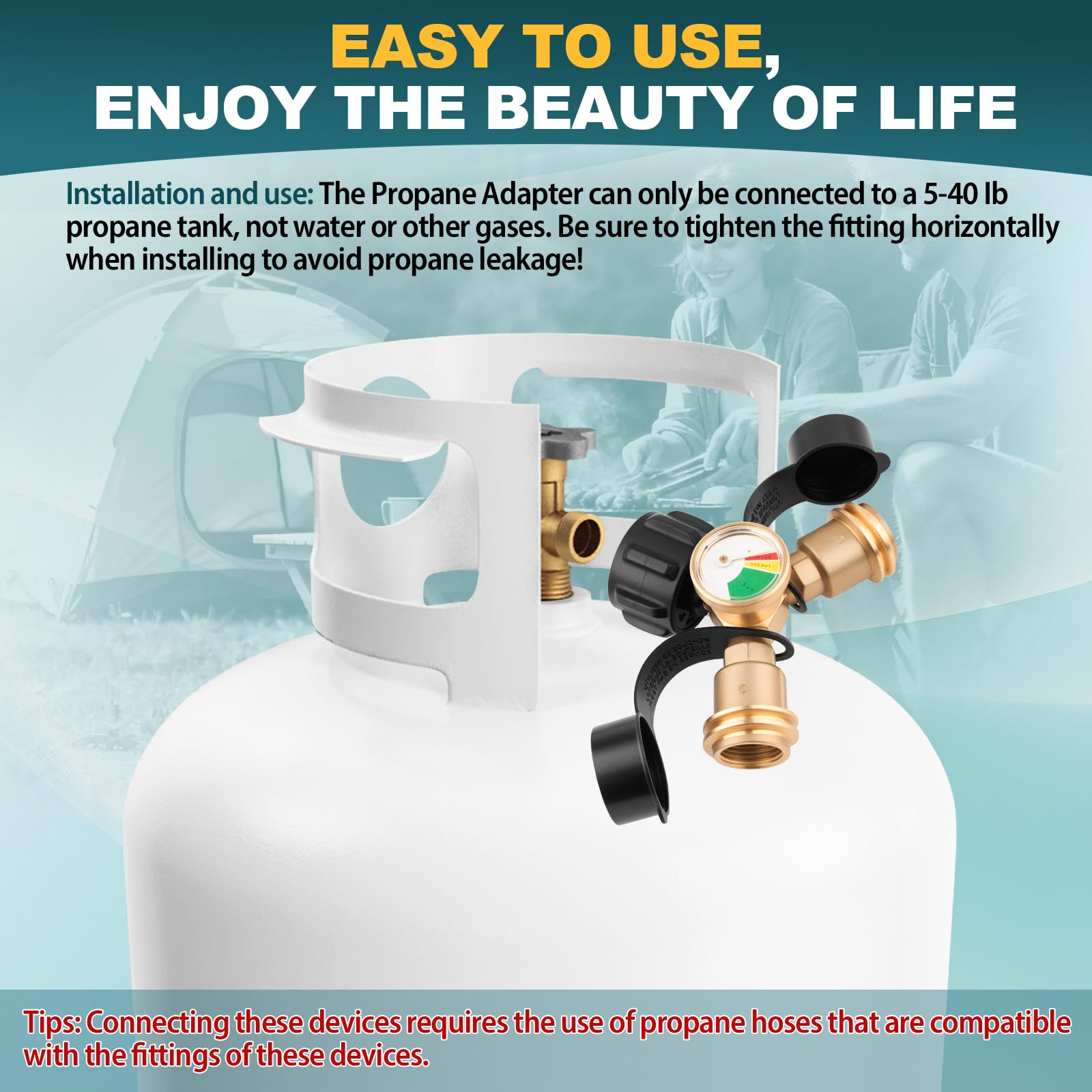 Luney enables camping stove use with the splitter for efficient meals.