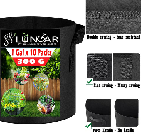 LUNGAR grow bags suitable for indoor and outdoor use across seasons.