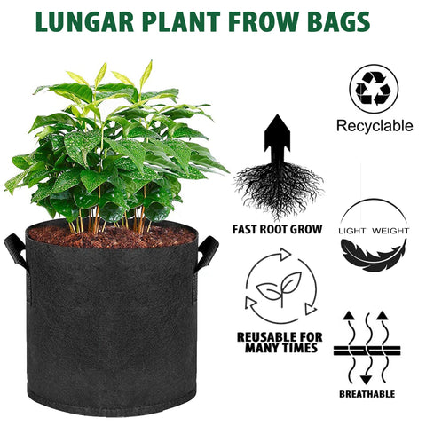 Weatherproof LUNGAR nursery pot design protects plants from sun and rain.