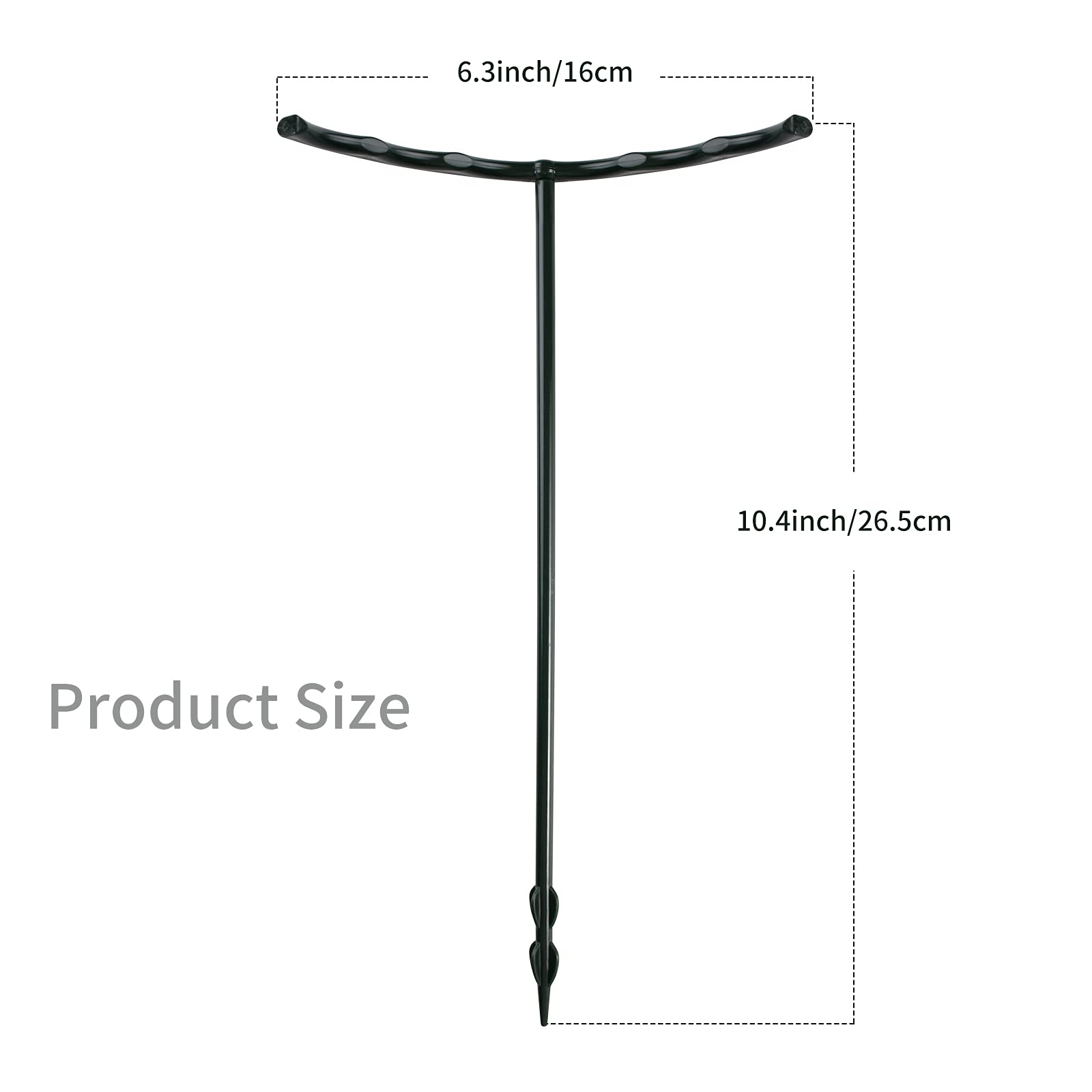 Lunhans plastic cage holder for plants provides flexible support