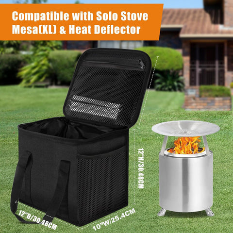 Lunies Mesa XL bag supports heat deflector with organized storage.