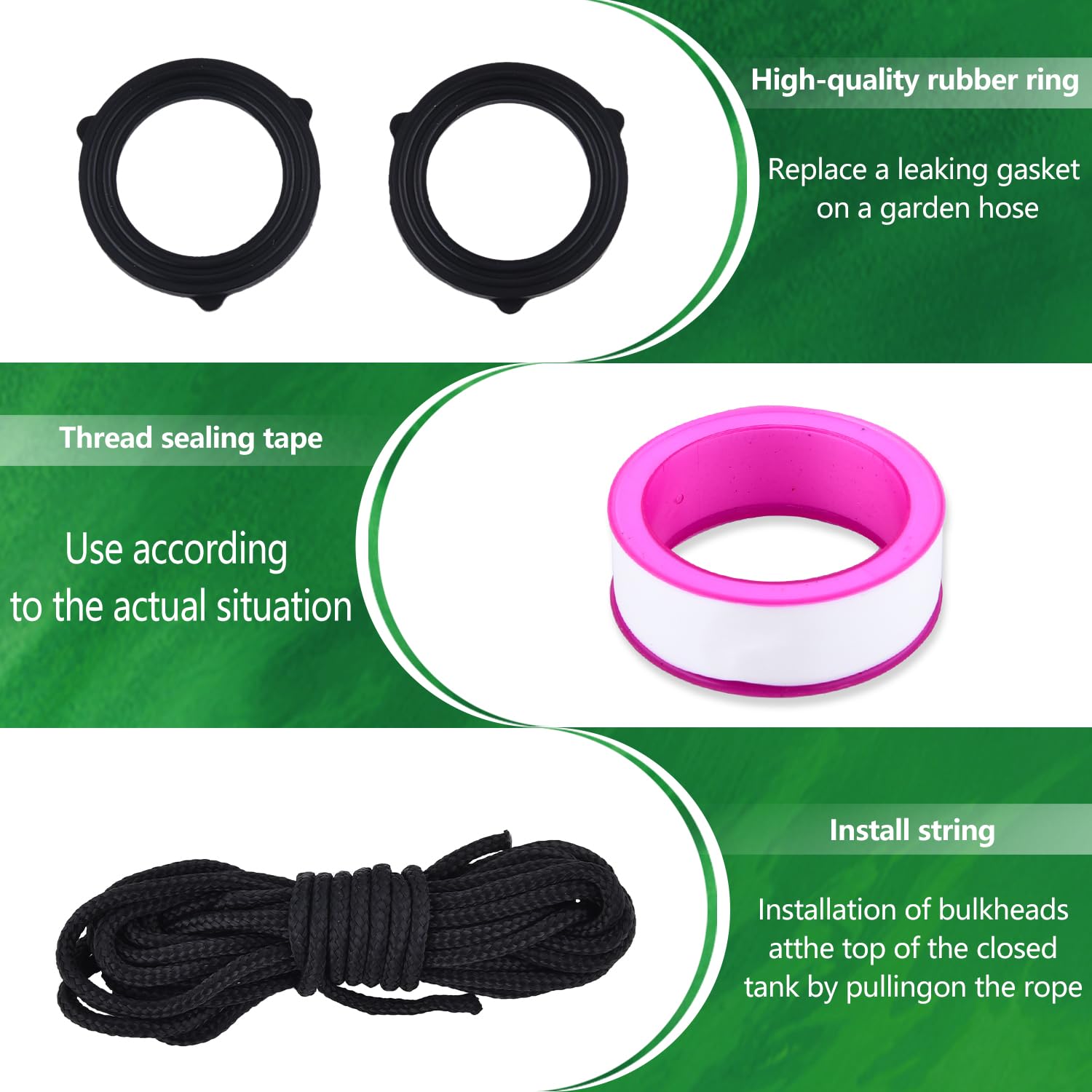 LUOFANT 1/4-turn handle enables quick, precise water control
