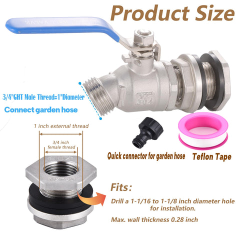 LUOFANT garden hose quick connector enables fast drainage and flexible watering.