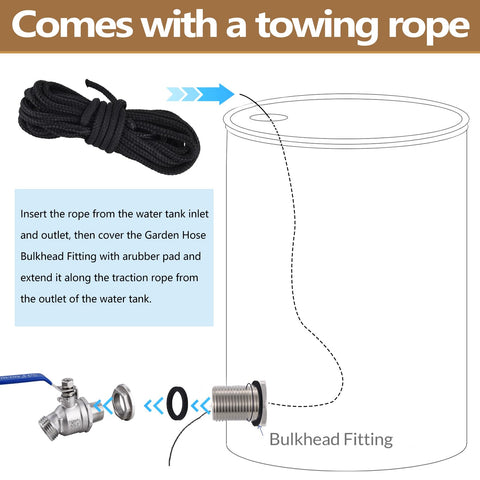 LUOFANT solid 304 stainless steel spigot provides smooth operation and leak-free performance.