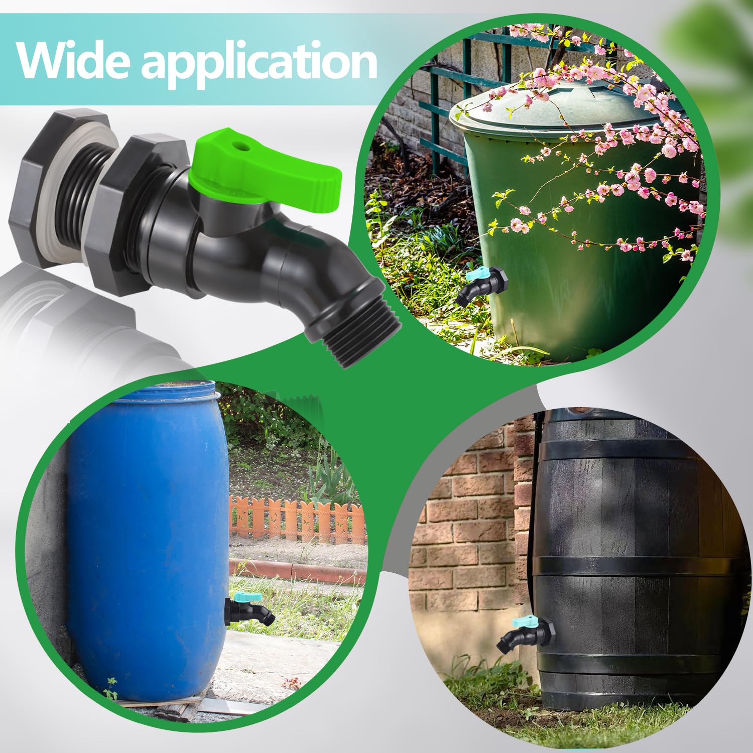 LUOFANT versatile applications for rain barrels, tanks, sinks, ponds, and aquariums