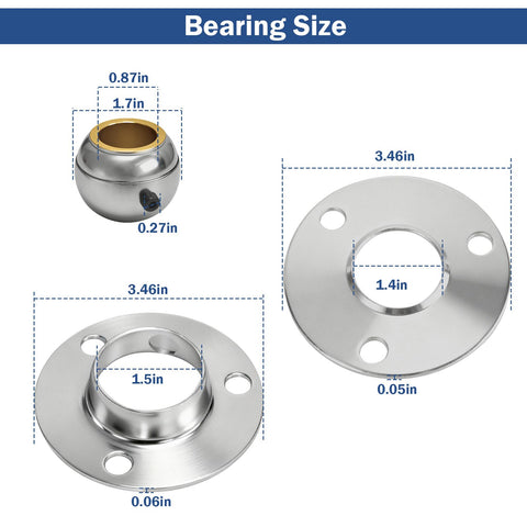 Luojiedejinbiao 12-8789 bearing assembly side view highlighting robust build for harsh winters