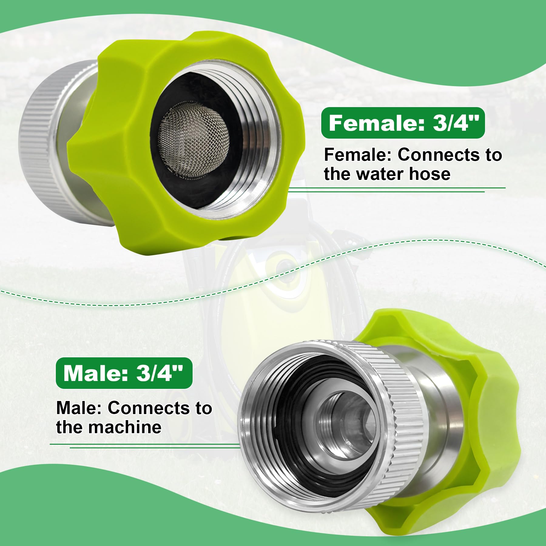 Luojiedejinbiao SPX-AGHA female end connects to hose easily.