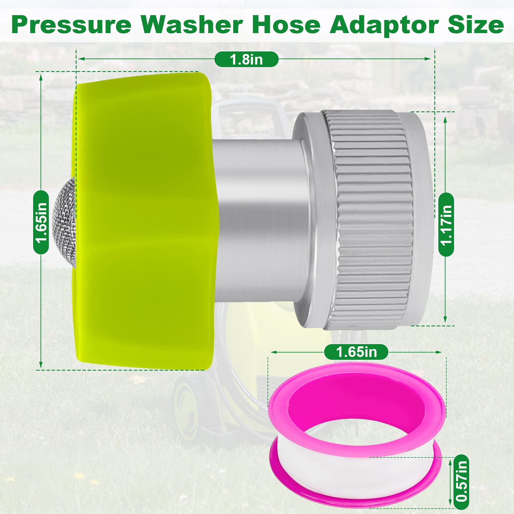 Luojiedejinbiao SPX-AGHA male thread end for secure machine hookup.