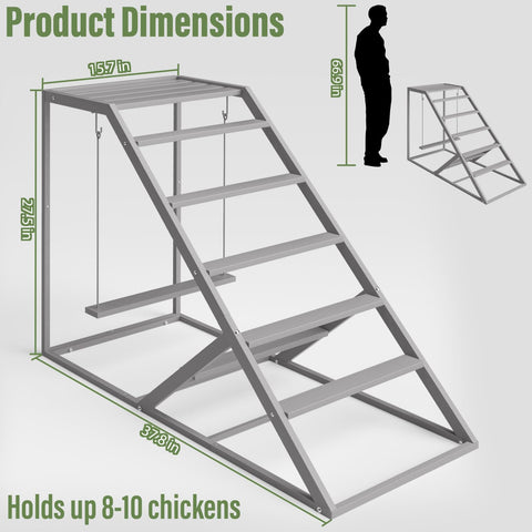 Luplom weatherproof chicken perch for indoor and outdoor durability