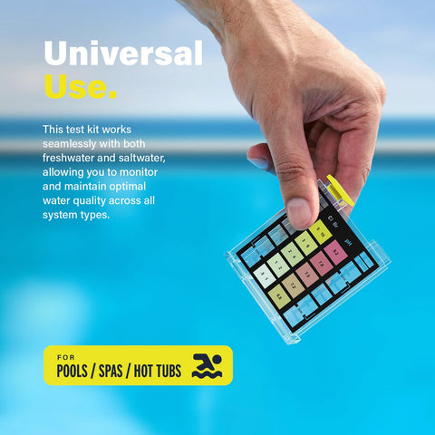 Kit ready for in-ground or above-ground pools and spas.