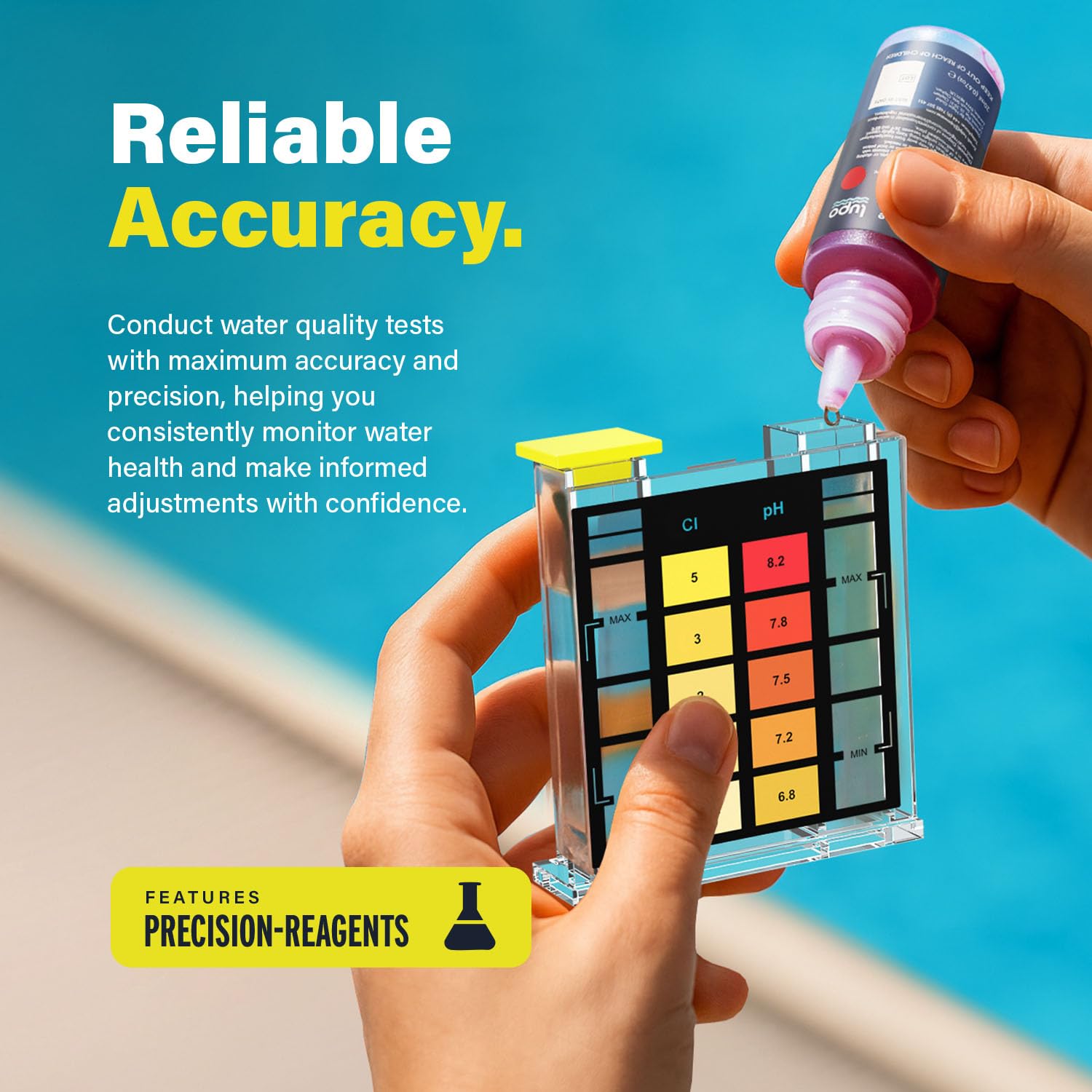 LUPO phenol red reagent for accurate pH indication during testing