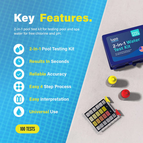 LUPO storage case and accessories kept organized for easy pool care