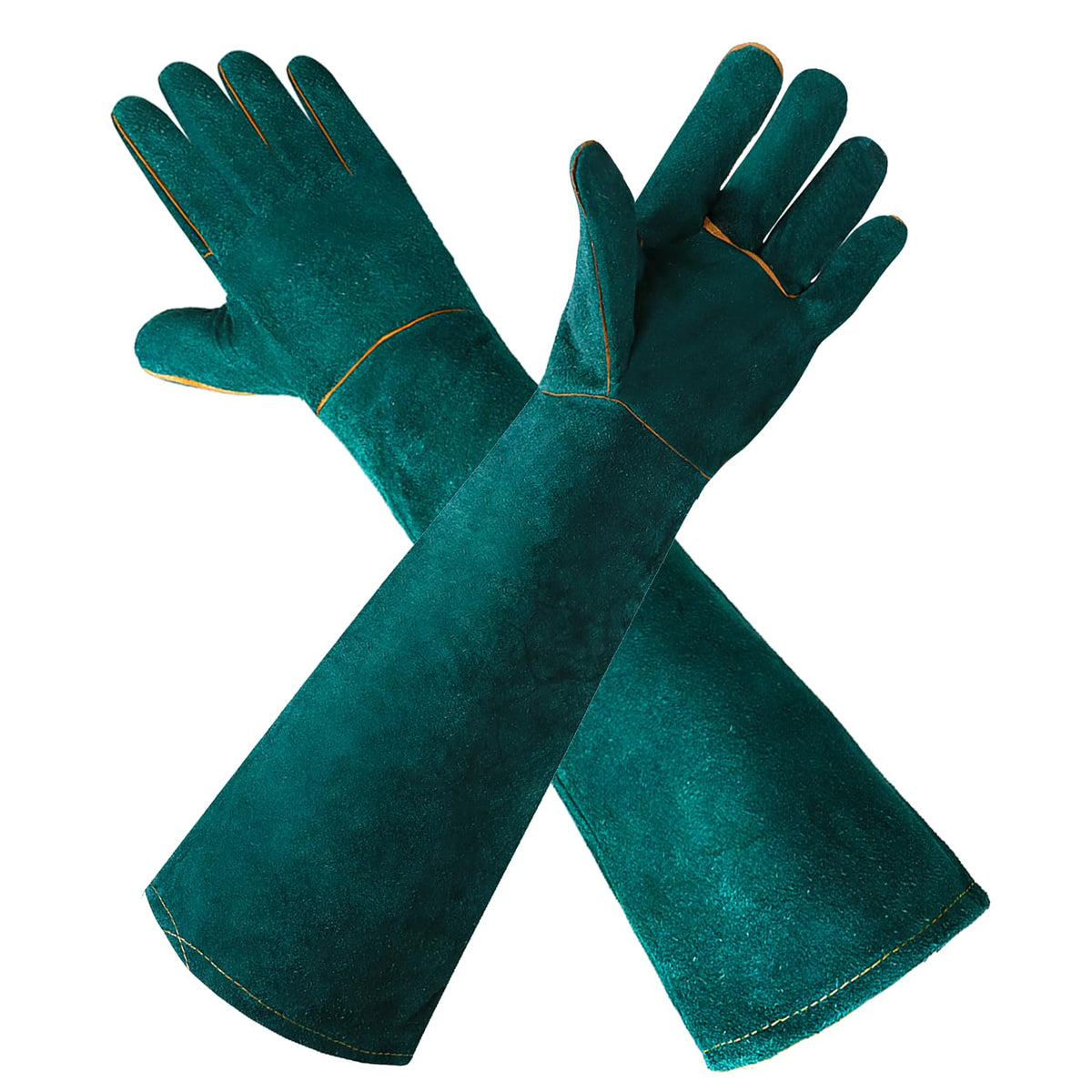 LURMMUE gardening gloves with 23-6 inch gauntlet protect forearms during pruning