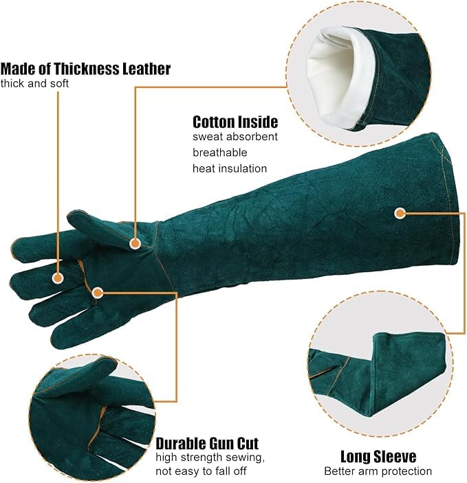 LURMMUE reinforced palm and back gloves provide better grip on tools