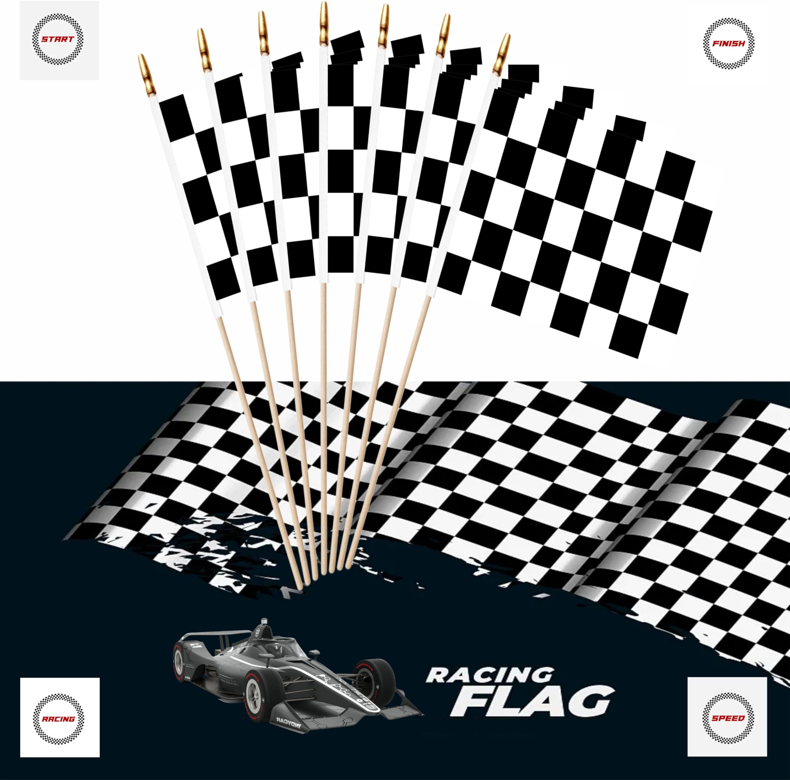 LUSEOAN outdoor party flags for backyard races and festive occasions.