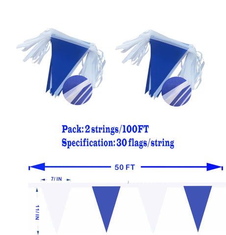 LUSEOAN outdoor pennant banner uses durable polyester with UV-safe dyes.