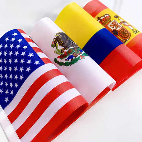 LUSEOAN durable polyester flag with water and UV resistance for outdoor use.