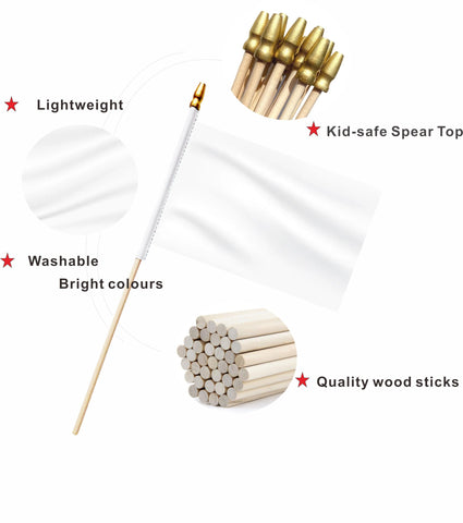 LUSEOAN sublimation-ready flags offer bright, washable color for crafts.