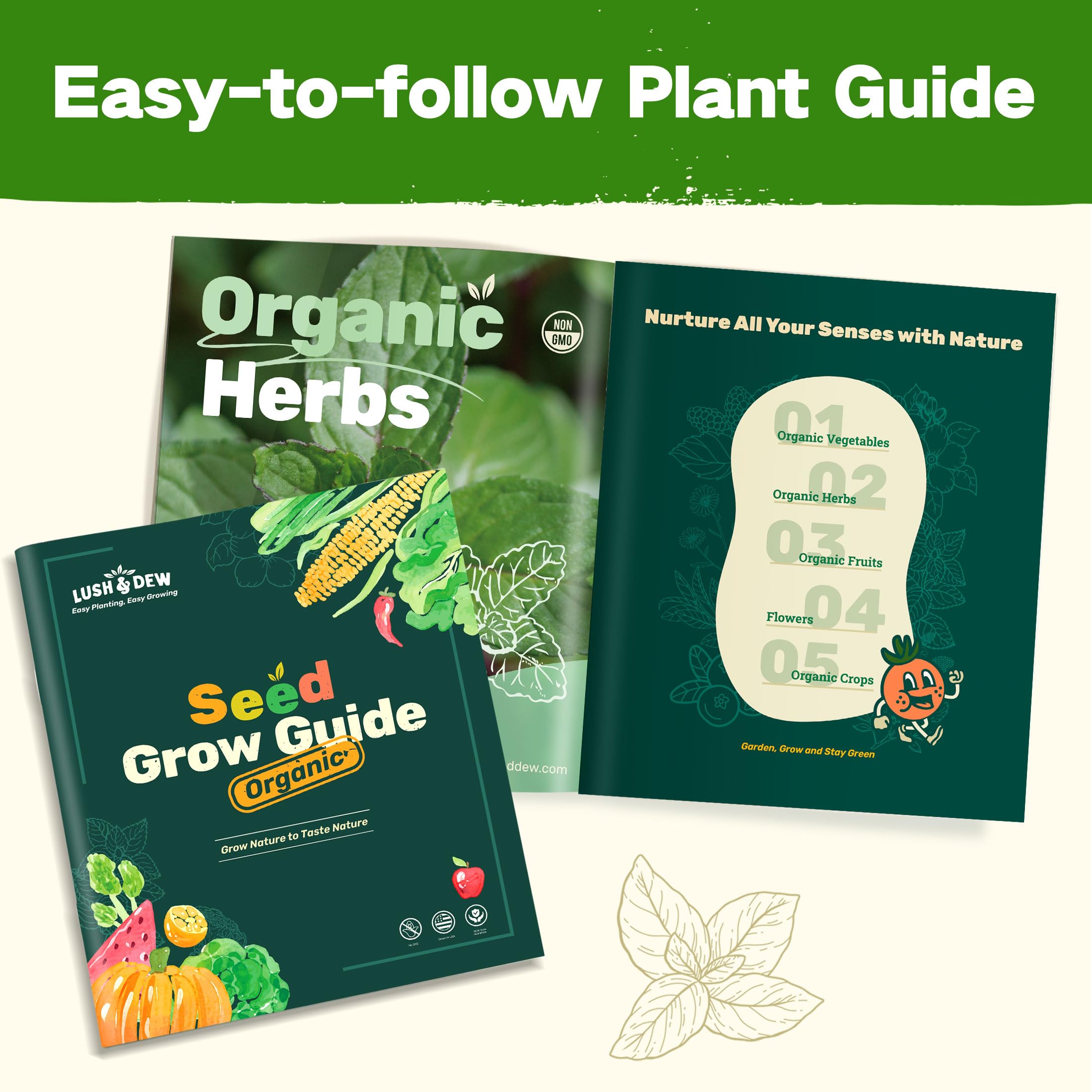 LushDew survival seed kit image speaks to preparedness and family gardening.