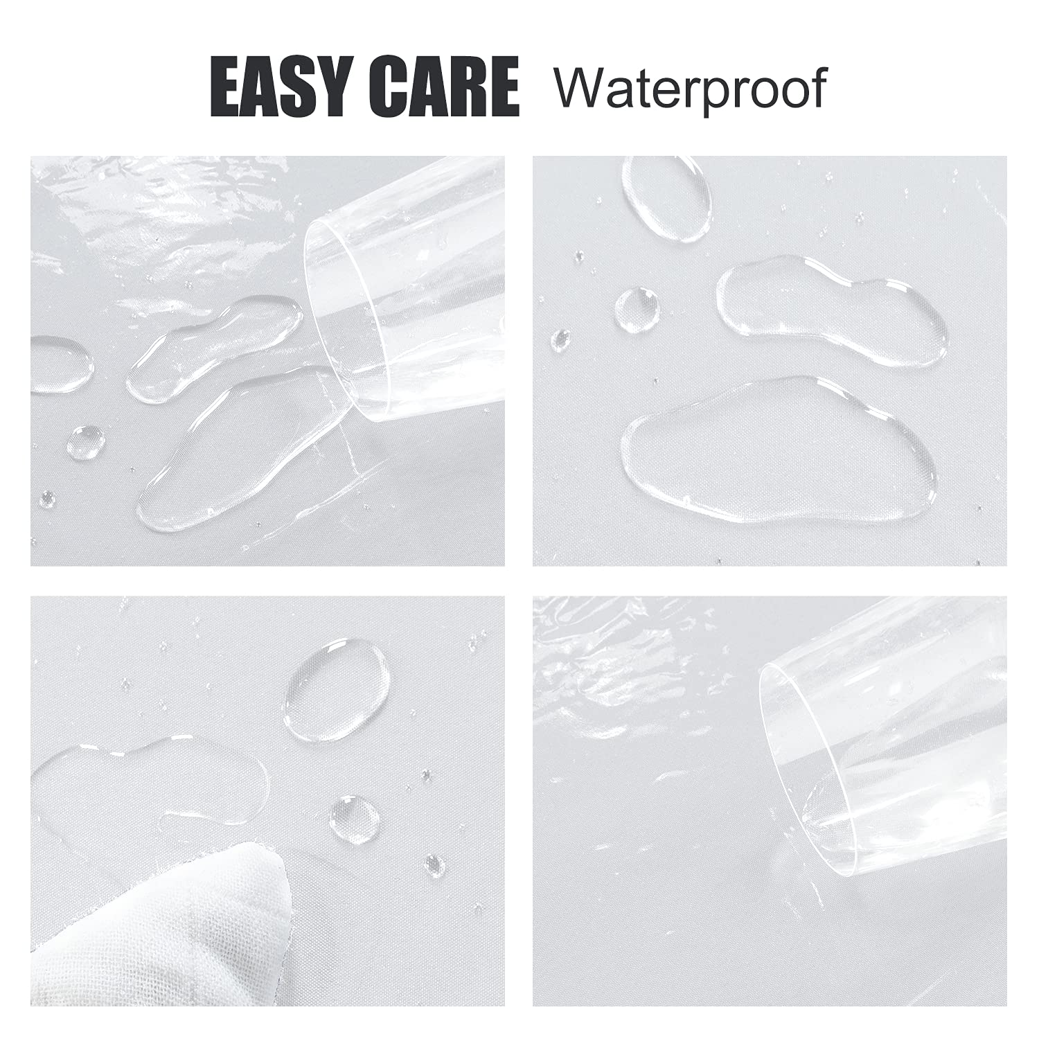 LUSHVIDA easy-clean tablecloth that wipes clean after use