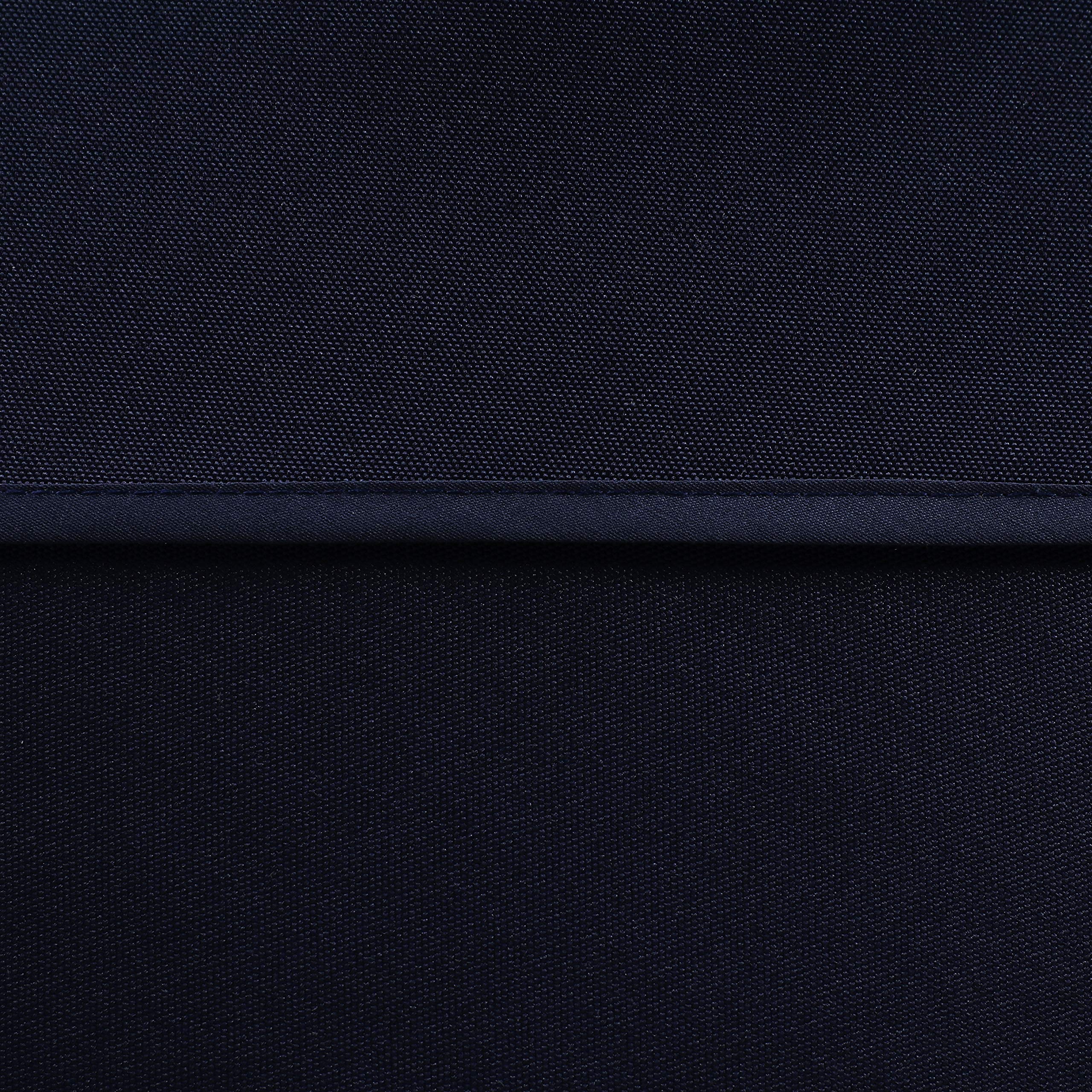 LUSHVIDA navy color tablecloth adding classic style to patio settings.