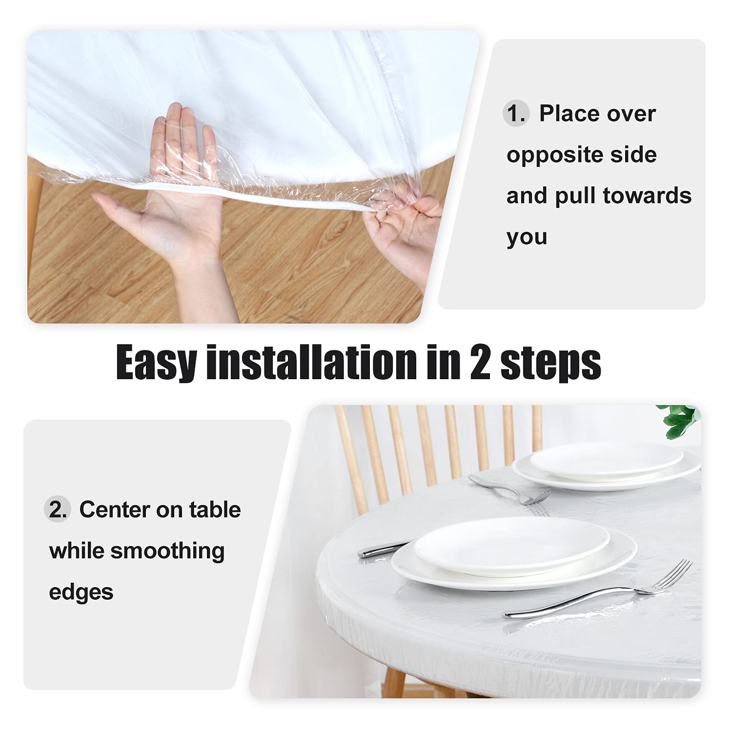 LUSHVIDA protective table cover for surface protection during meals