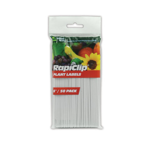 Luster Leaf Rapiclip 6in labels for plant identification and durable garden labeling