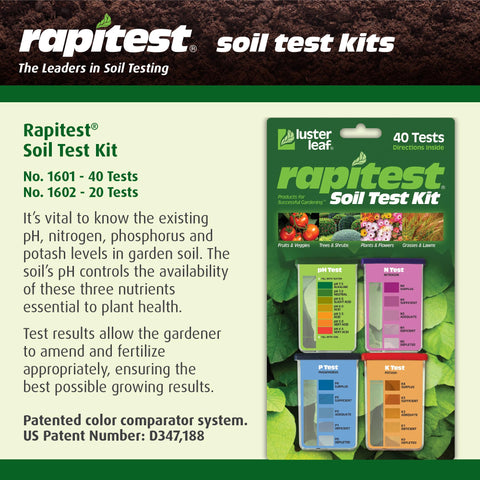 Luster Leaf Rapitest color comparator for easy, precise readings