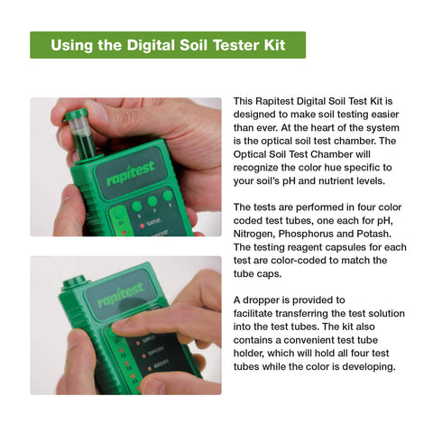 Luster Leaf Rapitest packaging includes quick-start guide and test materials