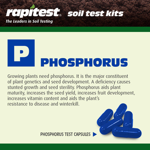 Luster Leaf Rapitest pH test vial with clear color chart