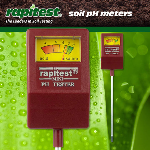 Luster Leaf Rapitest quick result display helps checking soil suitability during garden tasks