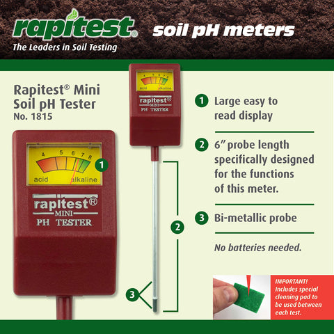 Luster Leaf Rapitest soil testing in pots and beds supports informed plant care