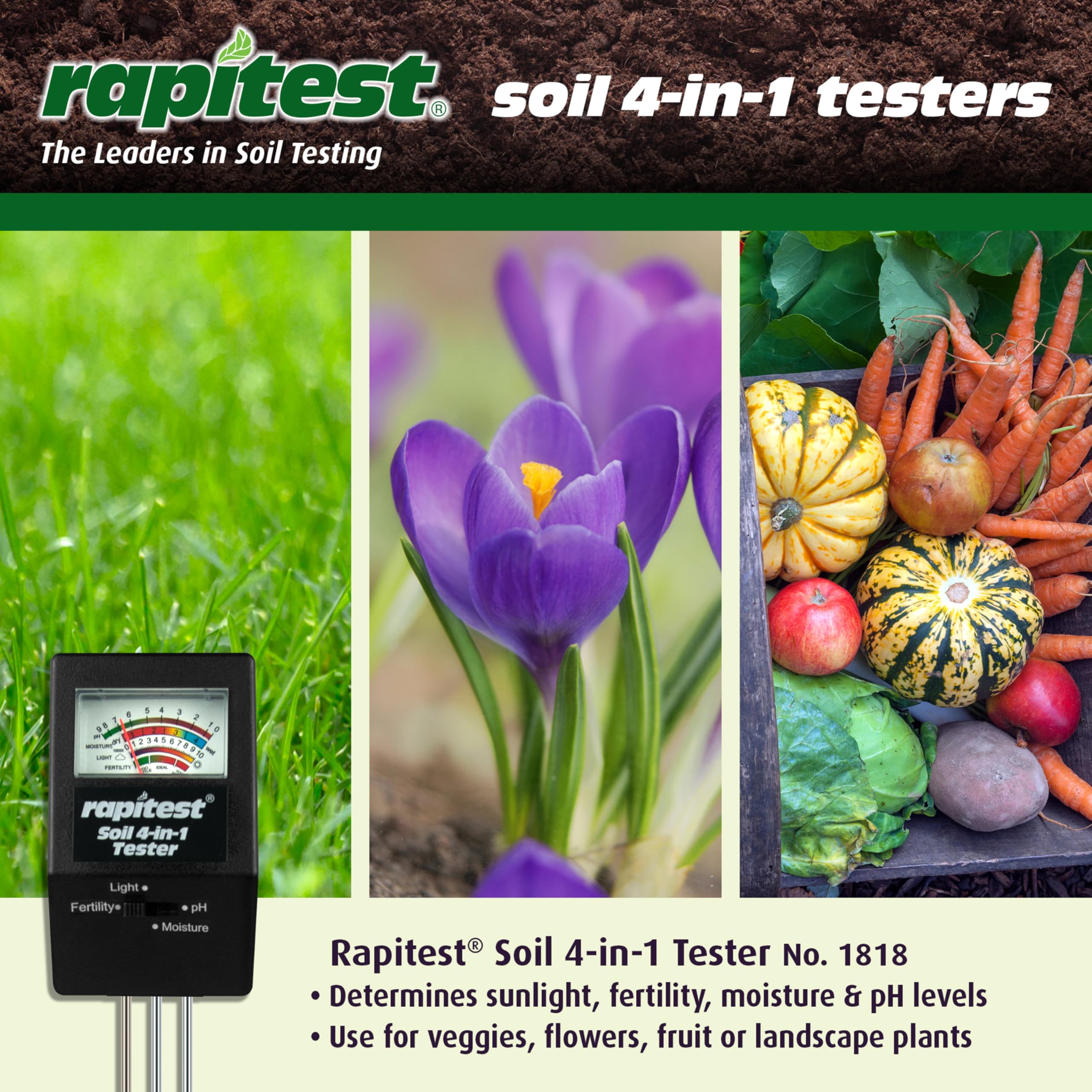 Luster Leaf Rapitest sunlight gauge helps optimize plant placement