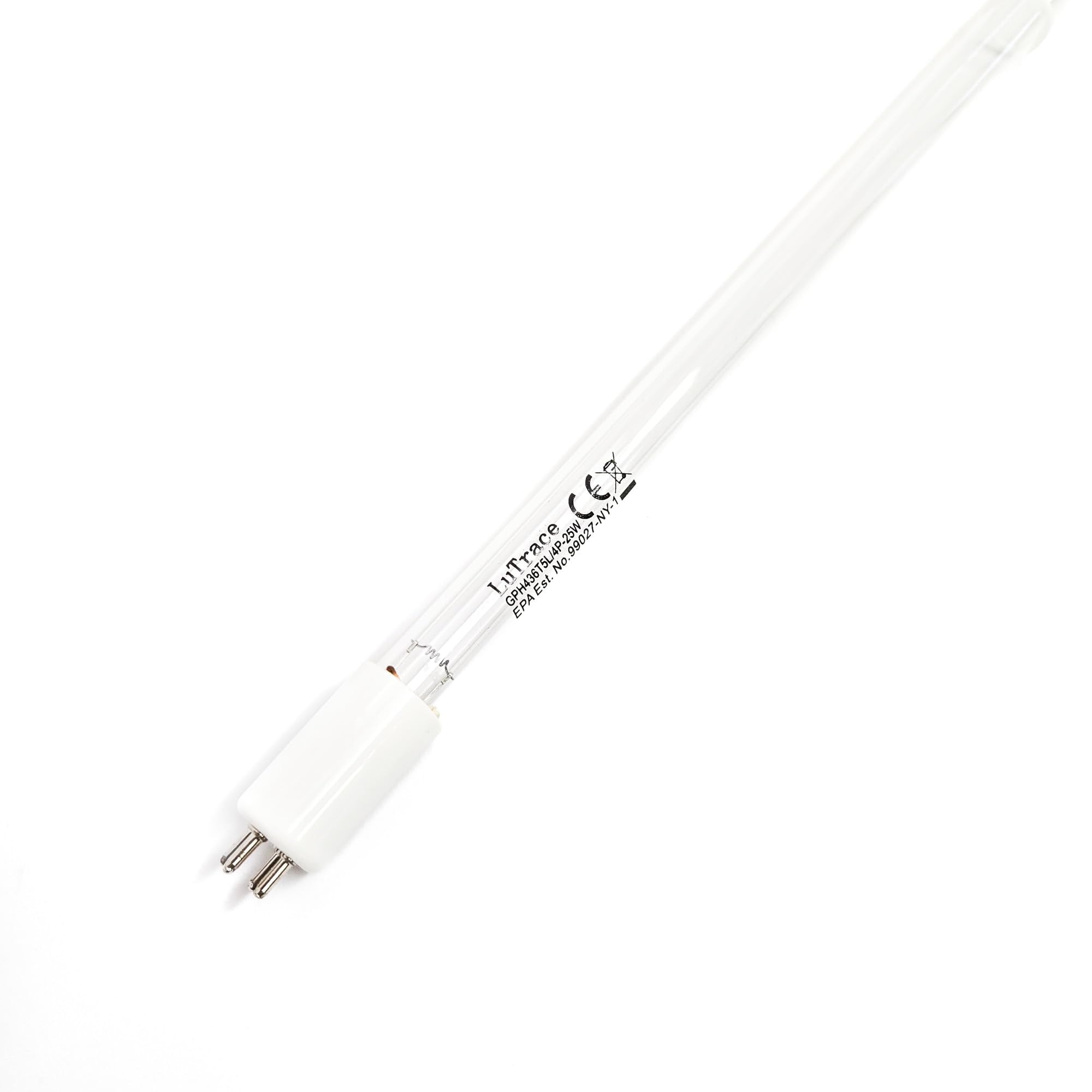 Lutrace Pura Water 36002018 UV lamp with packaging and gloves included.