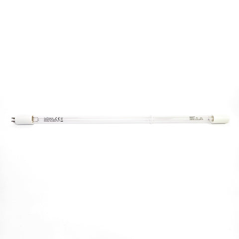 Lutrace Pura Water 36002018 UV lamp side angle showing compact OEM replacement.