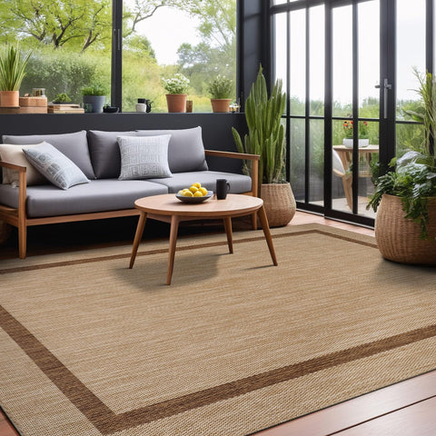 Luul Home 5x7 outdoor rug easy care with hose or vacuum.
