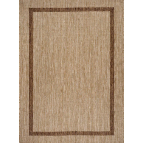 Luul Home bordered outdoor rug 5x7 entryway use, easy to clean.