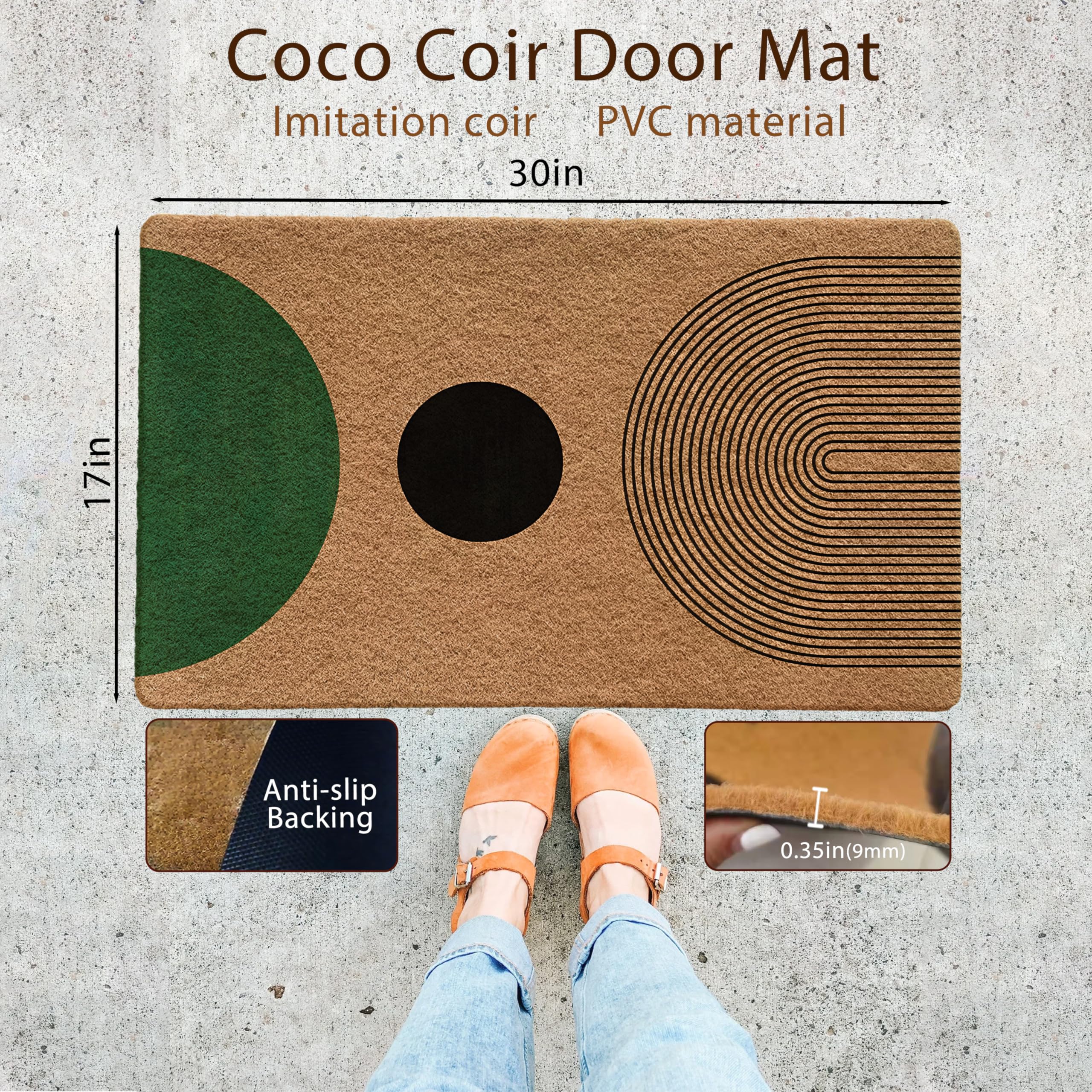 Luvadian 17x30 mat shown with easy-clean quick-dry surface