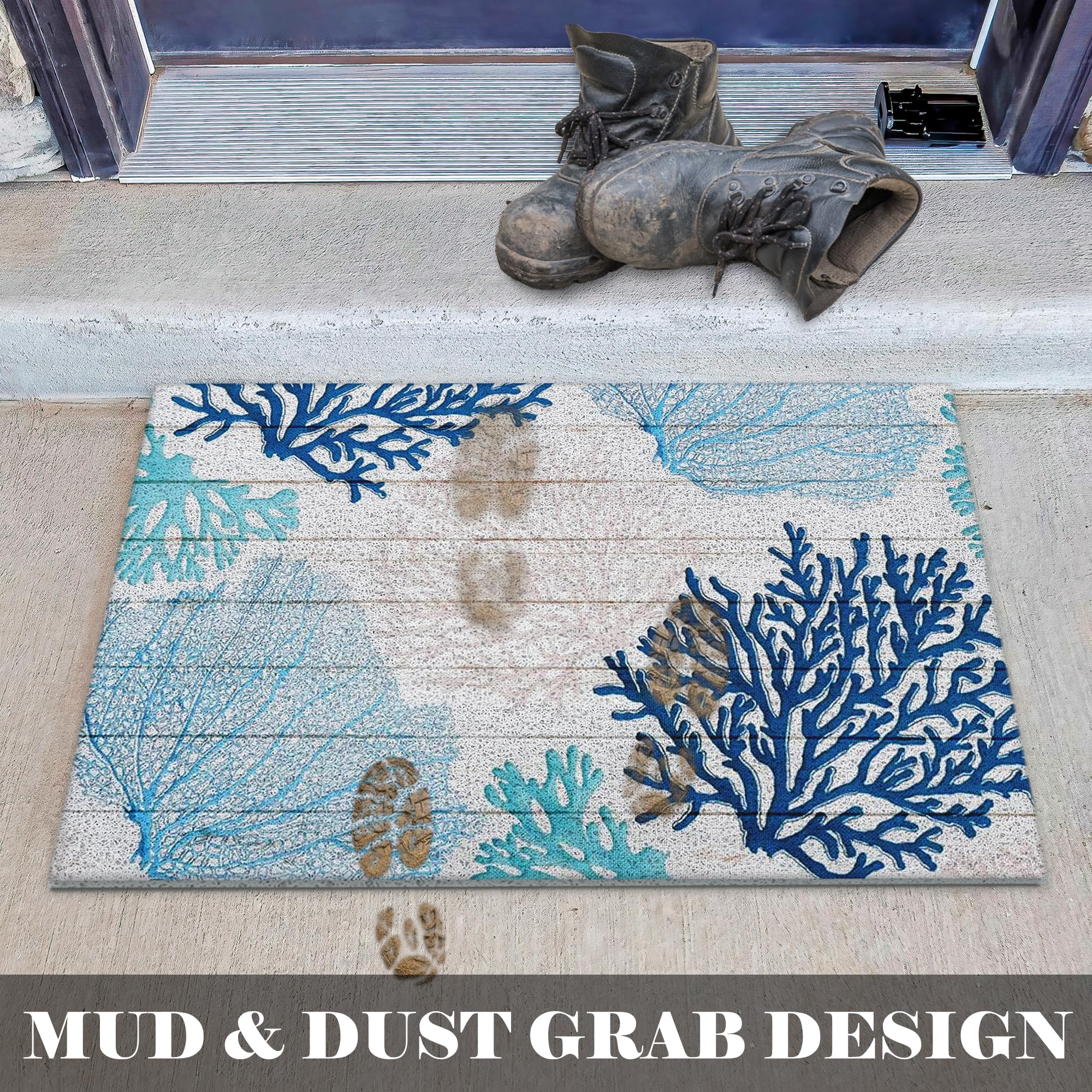 LUVADIAN easy-clean door mat, shake or rinse for quick refresh.