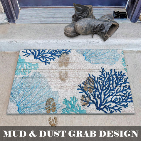 LUVADIAN easy-clean door mat, shake or rinse for quick refresh.
