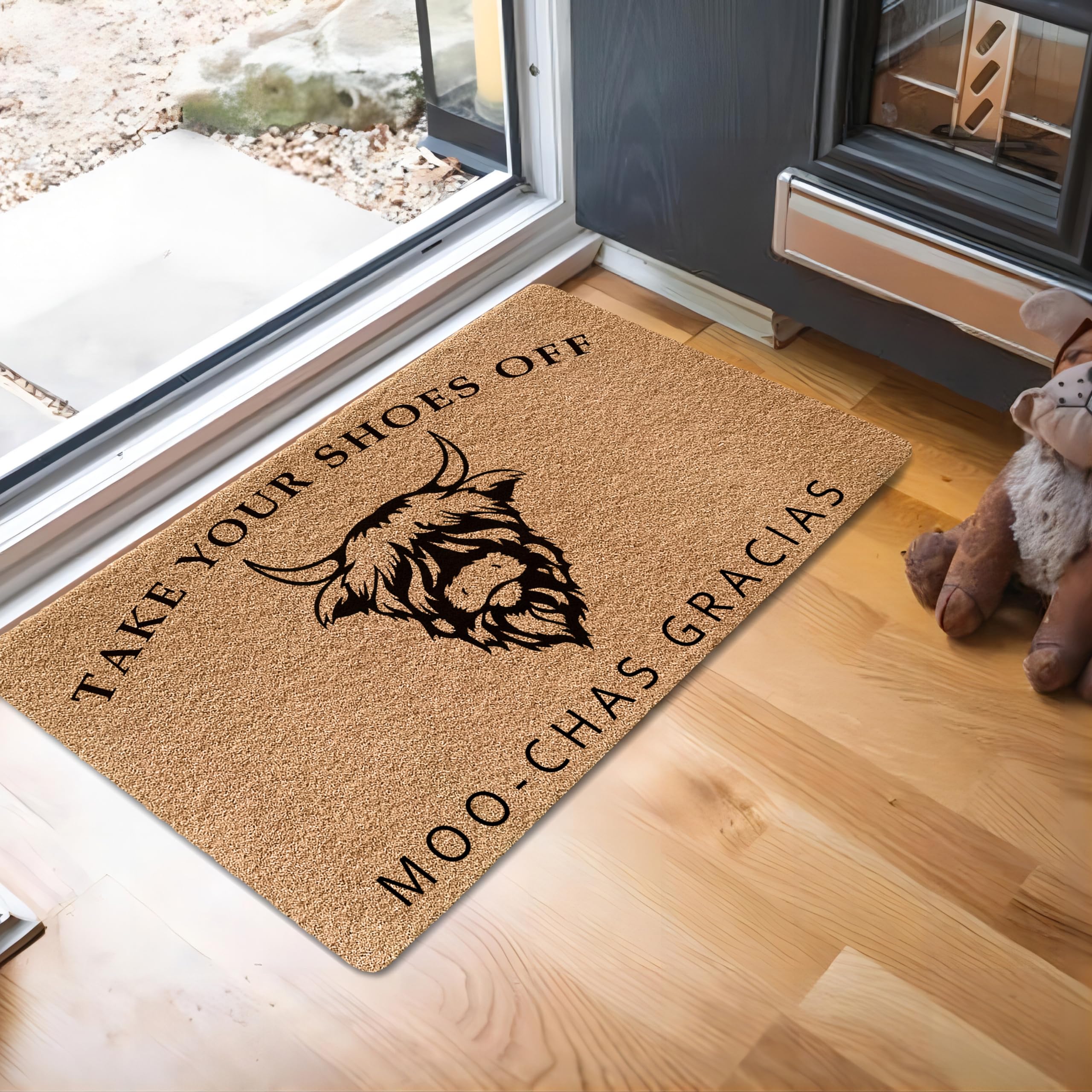 LUVADIAN 30x17 inch mat fits most doors and cleans easily