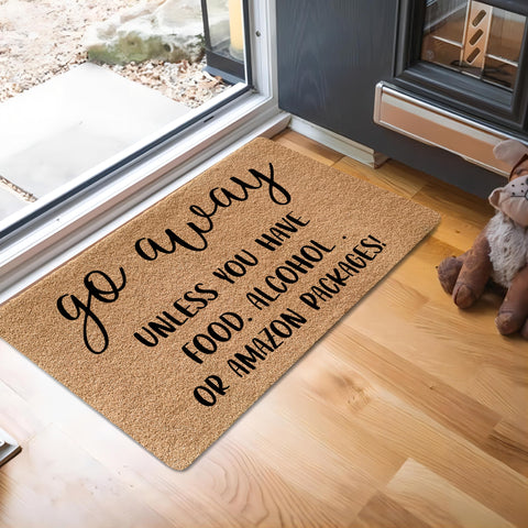 LUVADIAN indoor-outdoor mat placed by kitchen entry for versatile use.