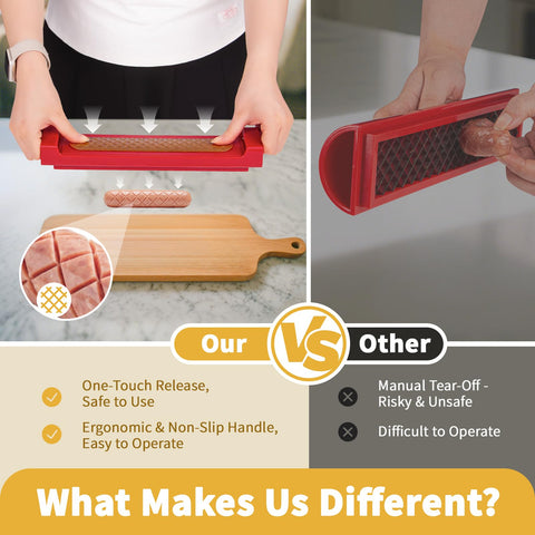 Luvan dishwasher-safe blades stay sharp after repeated use.